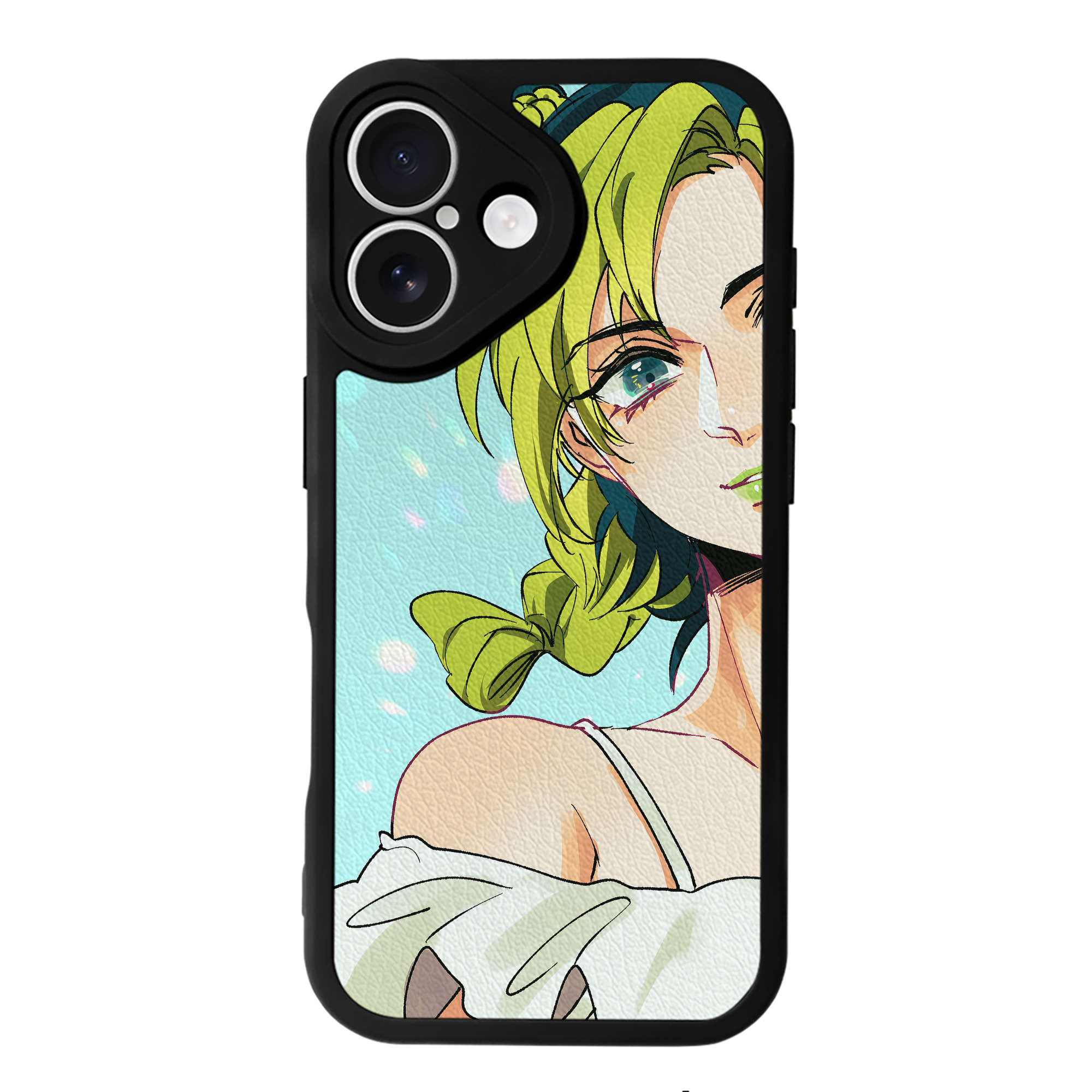 （画像用） ジョジョの奇妙な冒険 JoJo's Bizarre Adventure 【iPhone 16シリーズ対応】シリコンスマホケース（レザー調） 材質：シリコン